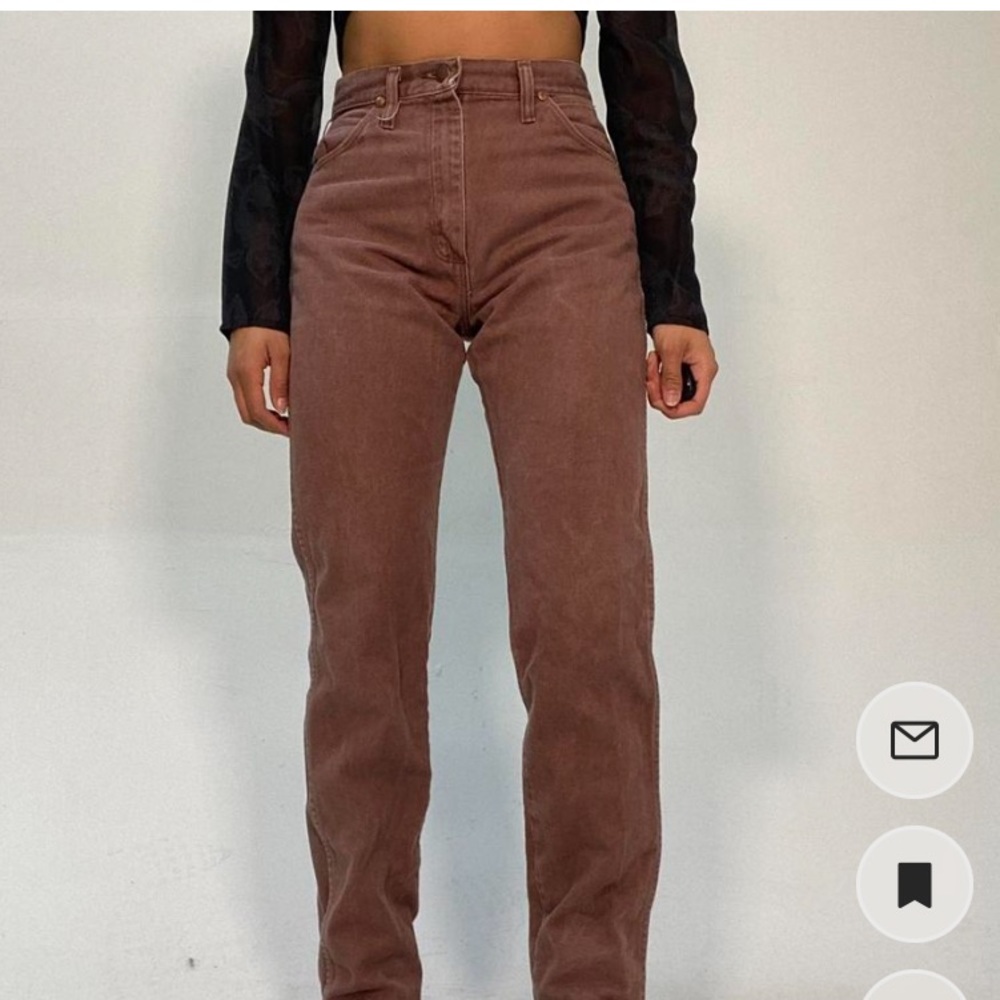 Vintage Chocolate Brown Wrangler Jeans